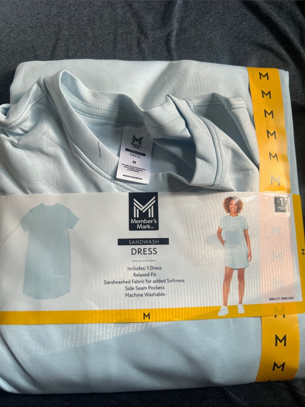 Member's Mark Sandwash Dress - Light Blue